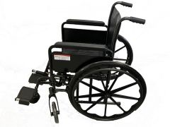 כסא גלגלים מוסדי בעל מושב רחב 51 ס''מ